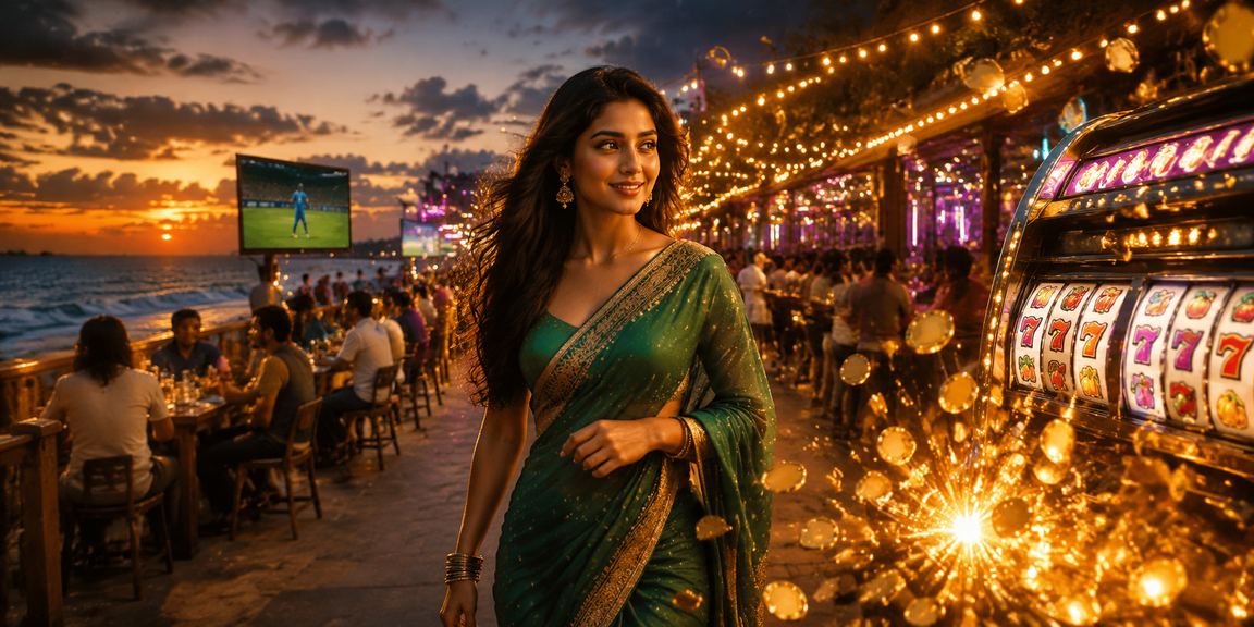User logging in with Chennai Marina Beach background
